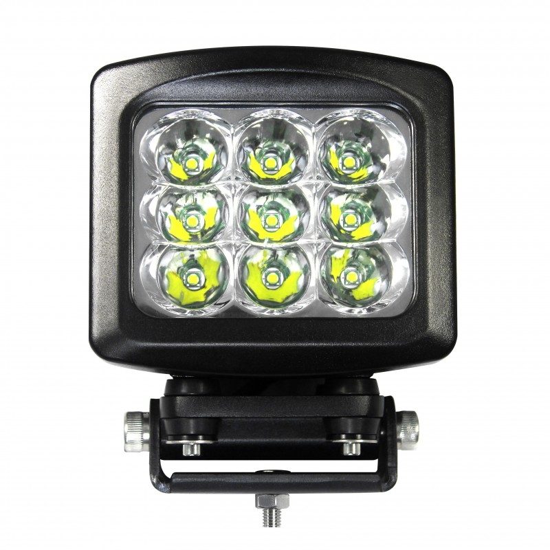 LED Autolamps 13590 Heavy Duty Square 9-LED 5353lm Work Spot Light 12/24V - 13590SBM