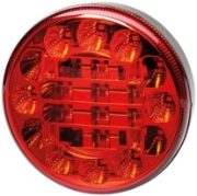 DBG Valueline 120 Series 12/24V Round LED Stop/Tail Light | 122mm | Fly Lead | Red - [386.100]