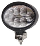 DBG 8-LED Oval Work Light | Flood Beam | 1920lm | Fly Lead | Pack of 1 - [711.038]