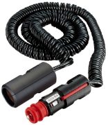 Pro-Car 12/24V Universal (DIN & Ø21mm) Plug Extension Cable w/ Socket (Ø21mm)