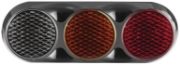LED Autolamps 82 Series Triple 12V LED Rear Combination Light | 281mm | Black | S/T/I w/ Reverse - [82BWAR]