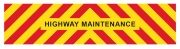 DBG 350.9939 'HIGHWAY MAINTENANCE' Aluminium Chevron Marker Board (2100 x 500mm) - Pack of 1