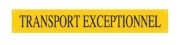Front Flexible 'TRANSPORT EXCEPTIONNEL' Vehicle Marker Board | 1900 x 300mm | Pack of 1 - [350.TRANEX1F]