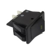 35x20mm Rectangular Rocker Switch | 12V | ON/OFF | Amber LED | Pack of 1 - [270.147A]