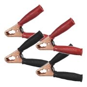 Durite 0-153-50 200A Insulated 40mm 2x RED/ 2x BLACK Crocodile Clips (2 Pairs)