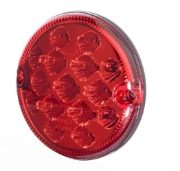Rubbolite M837 Series 12/24V Round LED Stop/Tail Light | 95mm | Fly Lead - [837/11/00]