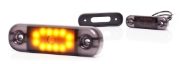 WAS W275.2 BLACK 12 LED Side (Amber) Marker Light | 84mm | Fly Lead - [2339]