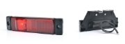 WAS W45S LED Rear (Red) Marker Light (Reflex) w/ Bracket | 130mm | Fly Lead - [1233]