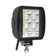 LED Autolamps 8318 Rectangular 6-LED 764lm Work Flood Light Black 12/24V - 8318BM