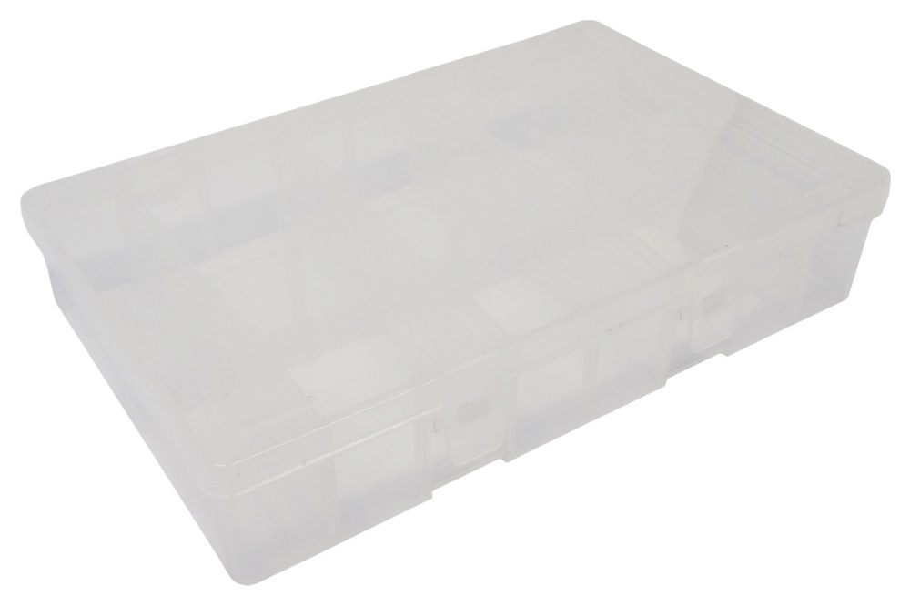 DBG Empty Plastic Box | 10 Compartments | 210mm x 130mm x 40mm