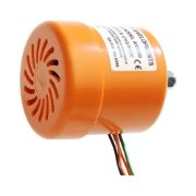 Amber Valley AVR90 TONAL REVERSE Alarm NIGHT SILENT + OVERRIDE (Switched) 100dB(A) (Fly Lead) IP67 R10 12/24V