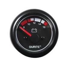 Durite 0-525-72 Battery Condition Voltmeter Marine (90° Sweep Dial)