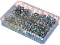 DBG UNF 'P' Type Nylon Insert Locking Nut - Zinc Plated Steel - Assorted Box of 220 - 1023.5116