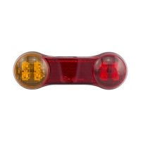 LED Autolamps DogBone Series 12V LED Rear Combination Light w/ Reflex | 150mm | S/T/I w/ Reverse | Pack of 2 - [DB2] - 1