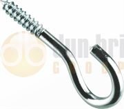 DBG M10 x 60mm Screw Hook - Zinc Plated Steel - Pack of 50 - 1024.5569/50