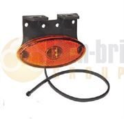 Aspock 31-2364-017 FLATPOINT II LED SIDE MARKER Light with REFLECTOR 90° Front Bracket (0.5m Flat Cable) 24V
