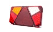 WAS W125D Series LED LEFT Rear Combination Lamp w/ Triangle Reflex | S/T/I/R/F | Fly Lead [915]