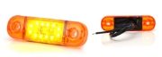 WAS W97.3 12-LED Side (Amber) Marker Light | 84mm | Slim | Fly Lead - [714]