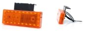 WAS W202 LED Side (Amber) Marker Light (Reflex) w/ Bracket | 119mm | Fly Lead - [1415]