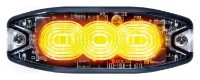 DBG LED Strobe Warning Light | Slim | Amber | 3 LED | R65 - [308.LED3A]