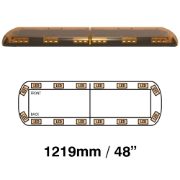 ECCO 12+ Series Vantage 1219mm LED R65 Amber/Amber 16 Module Lightbar [12-30190-E]