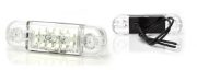 WAS W97.3 12-LED Front (White) Marker Light | 84mm | Slim | Fly Lead - [716]