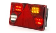 WAS W70DL Series LED RIGHT Rear Combination Lamp w/ Triangle Reflex | S/T/I/R/F | Fly Lead [392]