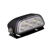LED Autolamps Low Profile 5-LED 120lm Work Flood Light Black 12/24V - 7150BM