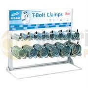 ACE® Zinc Plated Steel T-Bolt Clamps Dispenser Rack - 400.0187