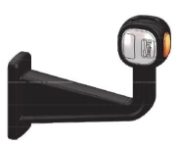 Britax L450 Series LED RIGHT End-Outline Marker Light w/ Side 90° Stalk Vertical Mount | Fly Lead [L450.320.LMV]