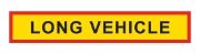 DBG Type 4 (BSAU152) "LONG VEHICLE" Vehicle Marker Board | 1265mm x 225mm | Self-adhesive