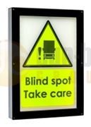 Amber Valley Developments AVD AVWS0112 "Blind Spot Take Care" Illuminated LED Warning Sign 12V (FORS Approved)