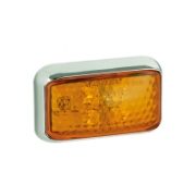 LED Autolamps 35 Series LED Side Marker/CAT5 Indicator Light | 58mm | Fly Lead | Chrome Bezel | Pack of 1 - [35CAME]