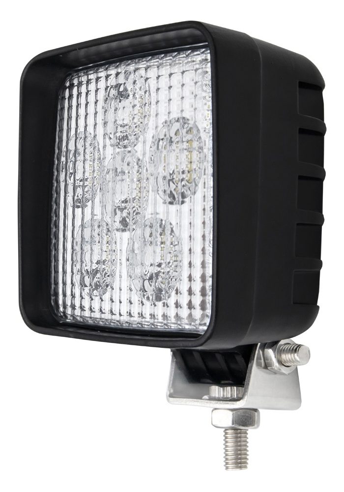 DBG 6-LED Square Work Light | Flood Beam | 2700lm | Fly Lead | Pack of 1 - [711.039]
