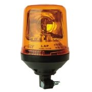 LAP Electrical LAP Range R65 ROTATOR Amber DIN Pole Beacon 12/24V [LAP270A]