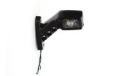 WAS W49 Series LED RIGHT End-Outline Marker Light w/ Side - 60° Short Stalk Vertical Mount | Fly Lead [241P]