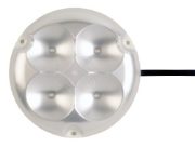 Rubbolite M708 Series LED Interior Light | 147mm Round | 300lm | Fly Lead - [708/03/35]